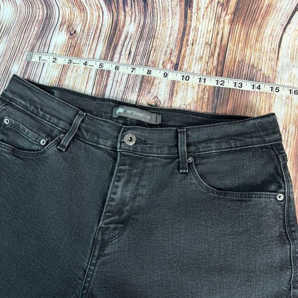 Levi's 505 STRAIGHT LEG Womens Size 8 Black Mid Rise Jeans Denim Pants 30x31 - Picture 4 of 11